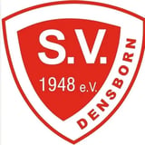 Red shield logo for S.V. Densborn sports club established in 1948